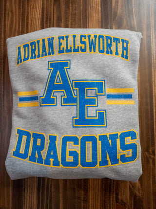 Adrian Ellsworth Dragons Distressed Crewneck Sweatshirt