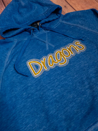 Dragons Rhinestone Fleece Hoodie