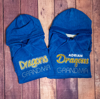 Dragons Adrian Grandma Rhinestone Fleece Hoodie