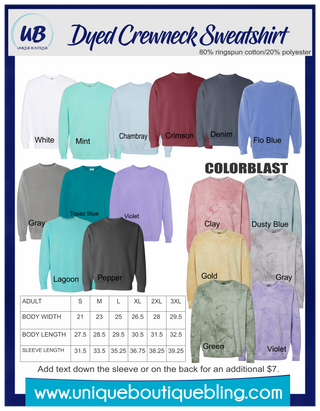 Spirit Lead Me Dyed Crimson Crewneck Sweatshirt