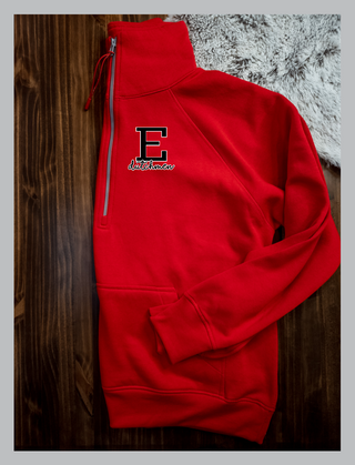 E Dutchmen Red Half Zip Pullover - Ladies Fit