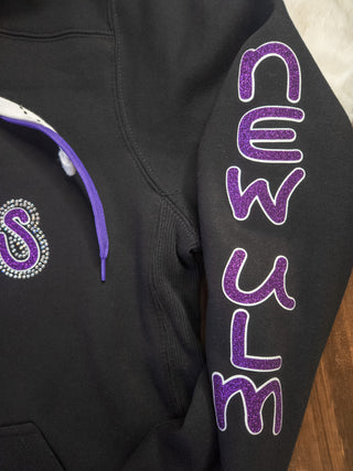 Eagles New Ulm Rhinestone Lace-Up Hoodie