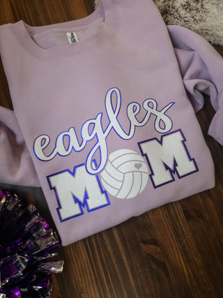 Eagles Volleyball Mom Crewneck Sweatshirt