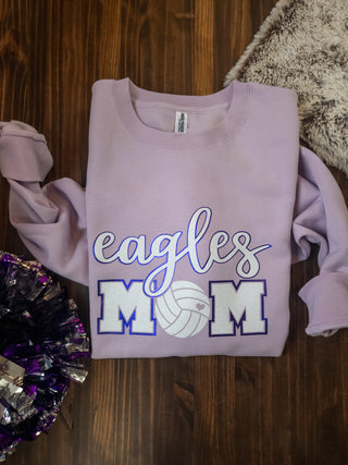 Eagles Volleyball Mom Crewneck Sweatshirt