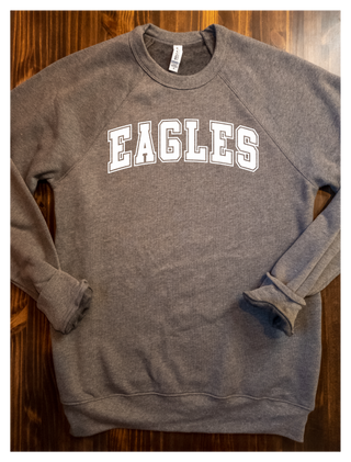 Eagles Athletic Deep Heather Gray Crewneck Sweatshirt