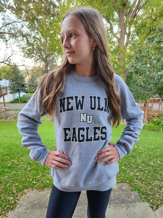 New Ulm Eagles Athletic Gray Crewneck Sweatshirt