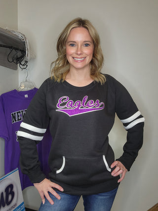 Eagles Varsity Crewneck - Ladies Fit