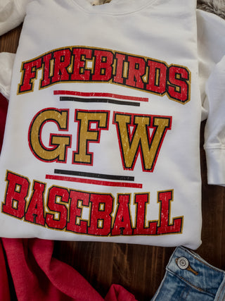 GFW Firebirds Baseball Dyed Fleece Crewneck Sweatshirt