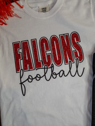 Falcons Football Dyed Tee
