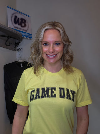 Game Day Heather Yellow Tee
