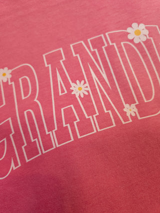 Grandma Daisy Accents Crunchberry Dyed Tee