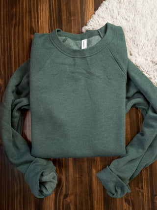 Sponge Fleece Raglan Crewneck Sweatshirt