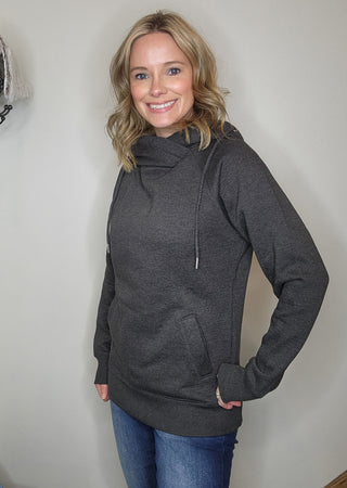 Ladies Fleece Funnel Neck Sweatshirt