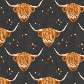 Highland Cow Minky Blanket Adult Size