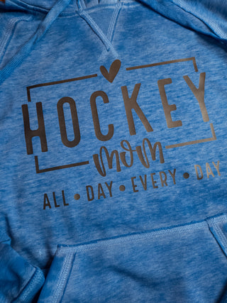 Hockey Mom Blue Fleece Hoodie