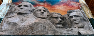 Mount Rushmore Minky Cuddle Panel Blanket *Ready to Ship