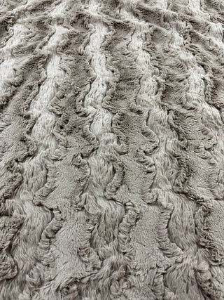 Alpine Brown / Taupe Double Sided Minky Blanket - Ready To Ship