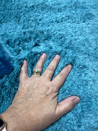Blue Lagoon Arctic Fox Blanket w/Teal Blue Hide Minky *Choose Baby to XL Long  *Pillow Covers