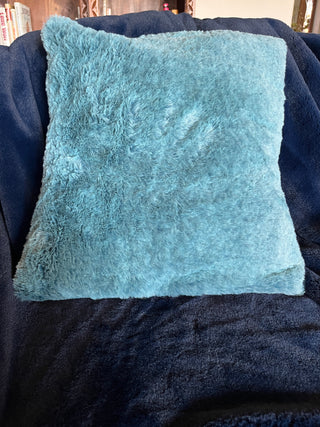 Blue Lagoon Arctic Fox Blanket w/Teal Blue Hide Minky *Choose Baby to XL Long  *Pillow Covers