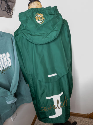 2XL Cavaliers J Dark Green Lightweight Jacket