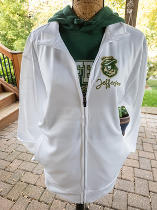 Jefferson Cavaliers White Full Zip Jacket
