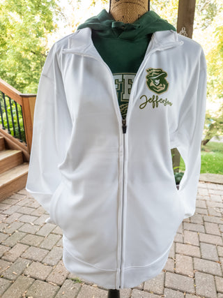 Jefferson Cavaliers White Full Zip Jacket
