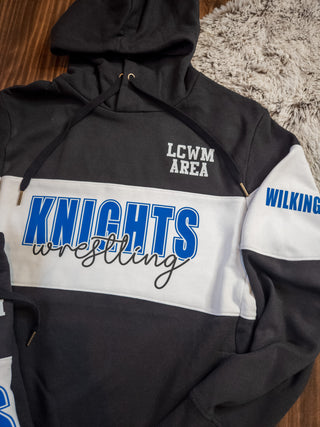Knights Wrestling Black League Hoodie