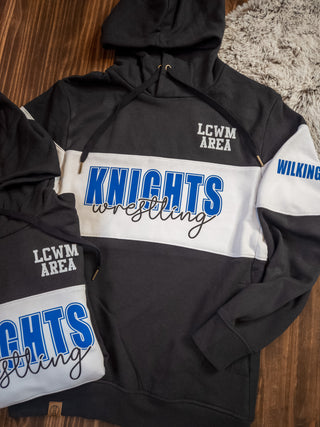 Knights Wrestling Black League Hoodie