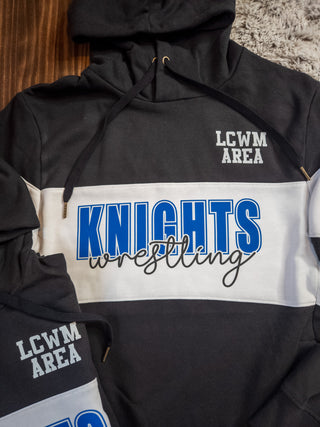 Knights Wrestling Black League Hoodie