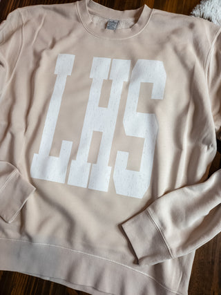 LHS Ivory Dyed Classic Crewneck Sweatshirt