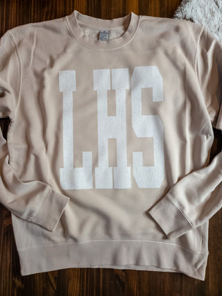 LHS Ivory Dyed Classic Crewneck Sweatshirt