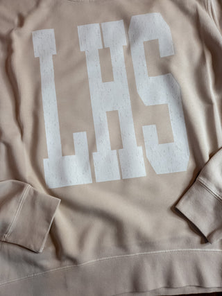 LHS Ivory Dyed Classic Crewneck Sweatshirt