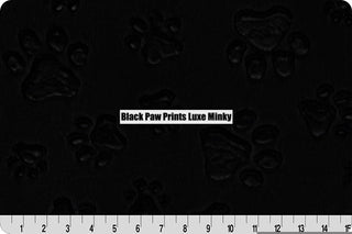 "PawSome" Paw Prints Blanket w/Paw Print Embossed Minky  -* Ready To Ship Sizes & Color Options