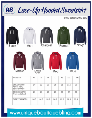 Arrows Watertown Rhinestone Lace-Up Hoodie