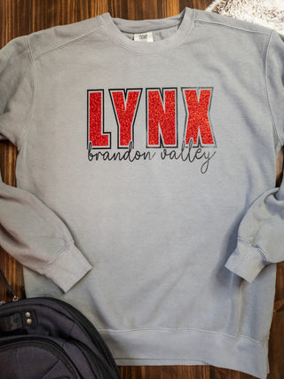 Lynx Brandon Valley Dyed Gray Crewneck Sweatshirt