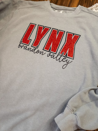 Lynx Brandon Valley Dyed Gray Crewneck Sweatshirt