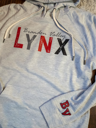 Brandon Valley Lynx Gray Double Lace Sweatshirt