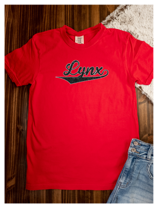 Lynx Sparkle Red Dyed Tee