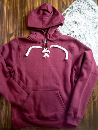 Lace-Up Hoodie