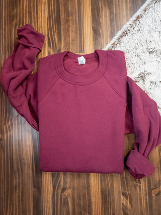 Sponge Fleece Raglan Crewneck Sweatshirt