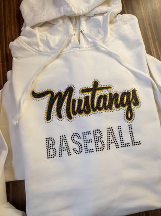 Mustangs Baseball Classic Rhinestone Hoodie