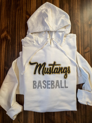 Mustangs Baseball Classic Rhinestone Hoodie