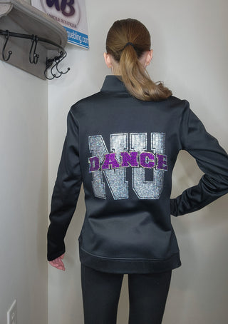 NU Dance Rhinestone Black Ladies Jacket