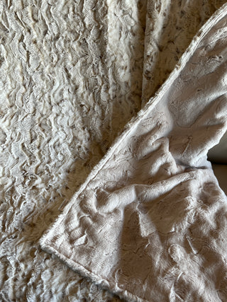 Natural Tones Snowy Owl Minky Blankets * Ready To Ship