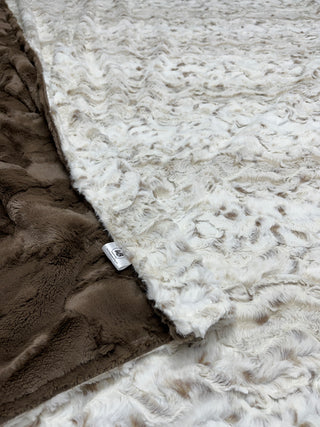 Natural Tones Snowy Owl Minky Blankets * Ready To Ship