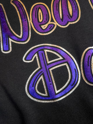 New Ulm Dance Black French Terry Bomber Zip-Up