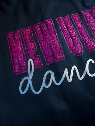 New Ulm Dance Black Full Zip Jacket - Pink Sparkle