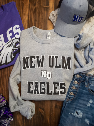 New Ulm Eagles Athletic Gray Crewneck Sweatshirt
