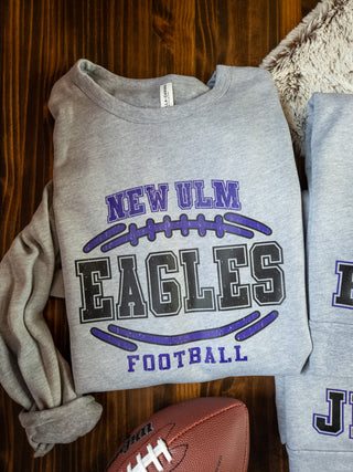 New Ulm Eagles Football Casual Fleece Crewneck Sweatshirt