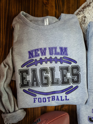 New Ulm Eagles Football Casual Fleece Crewneck Sweatshirt